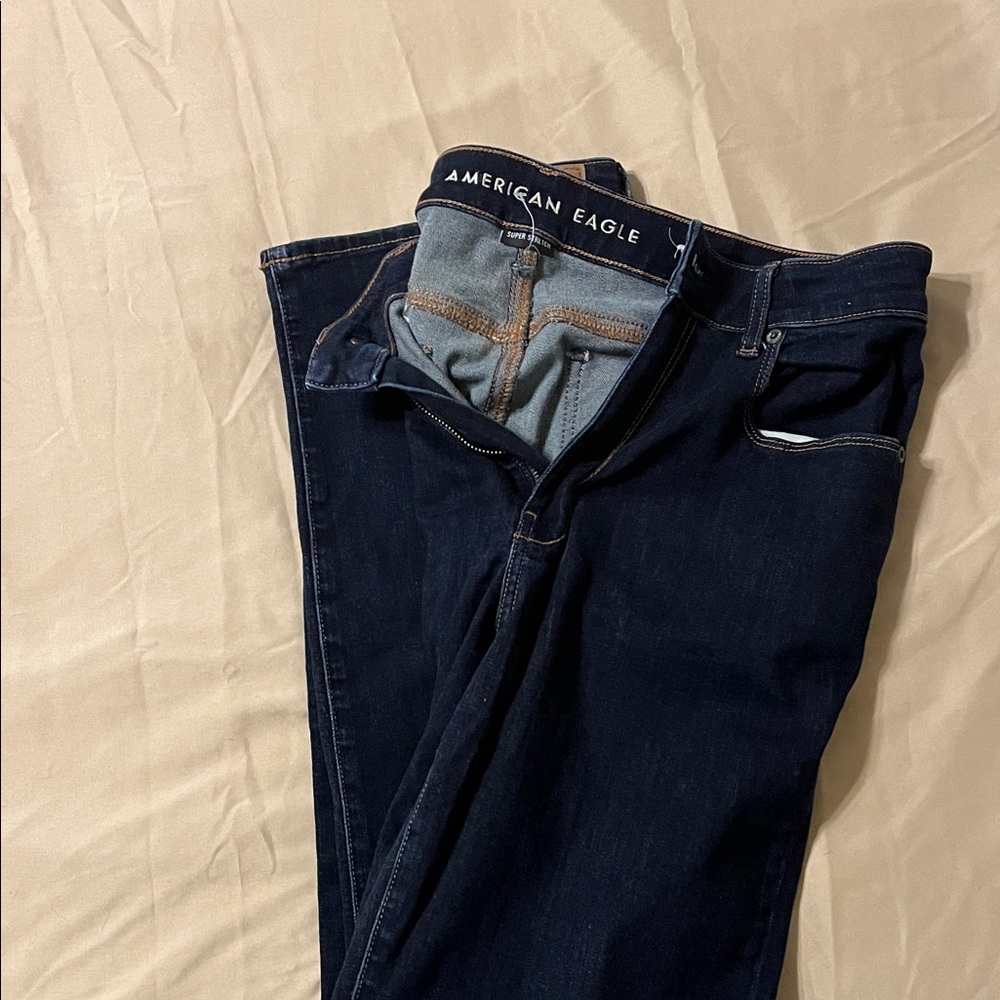 American Eagle Outfitters Womens Dark Blue Jeans
